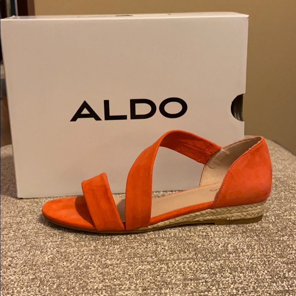 Aldo Moewen Wedge Espadrille Summer Sandals - Picture 2 of 8